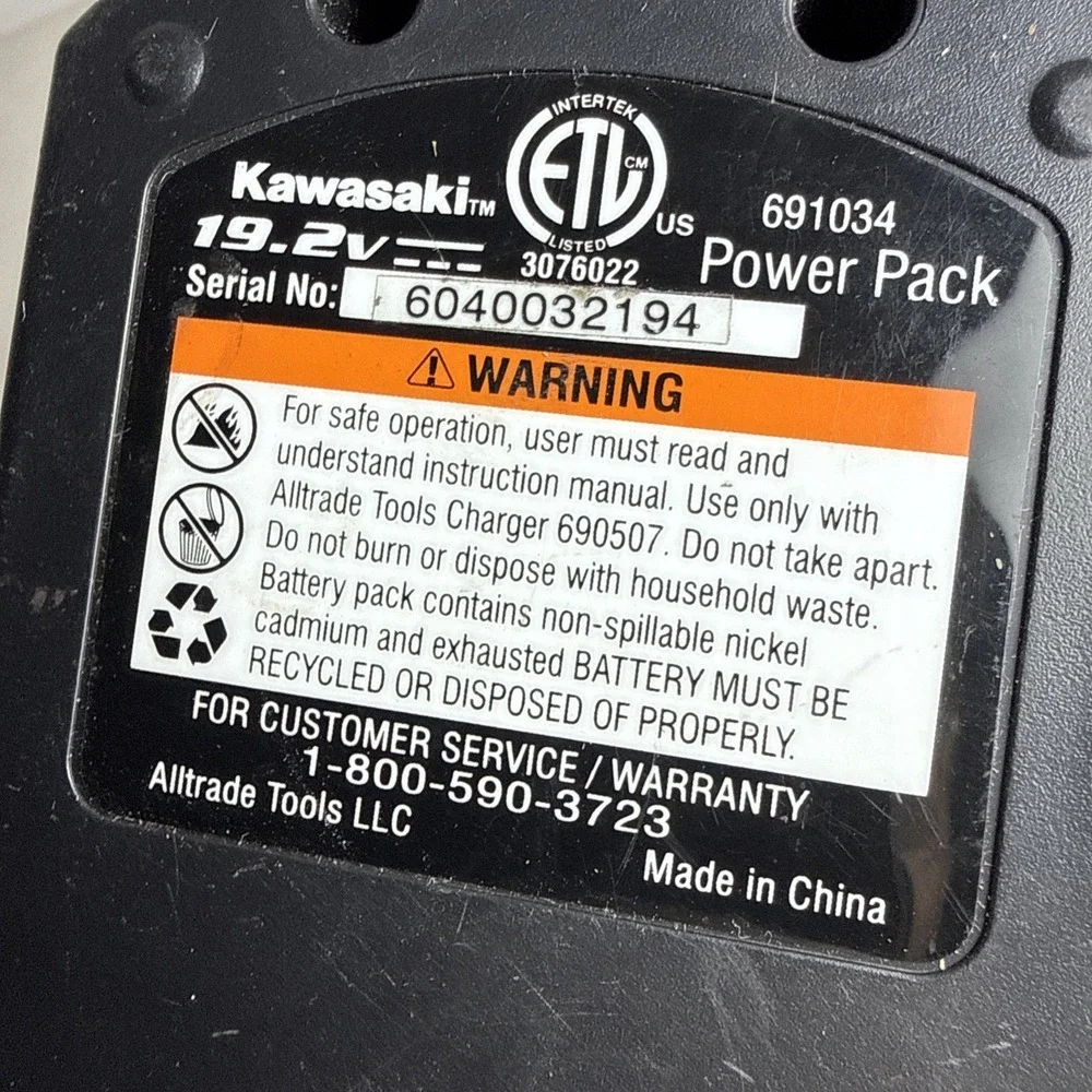 Kawasaki Drill Driver 19.2V Battery 691034 OEM Genuine TESTED - Picture 6 of 6
